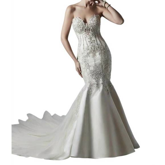 MAGGIE SOTTERO Dresses & Skirts - NEW MAGGIE SOTTERO darren wedding dress in oyster